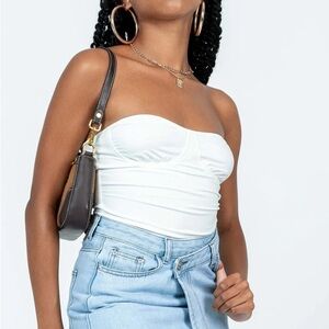 Princess Polly Wheeler Bodysuit White